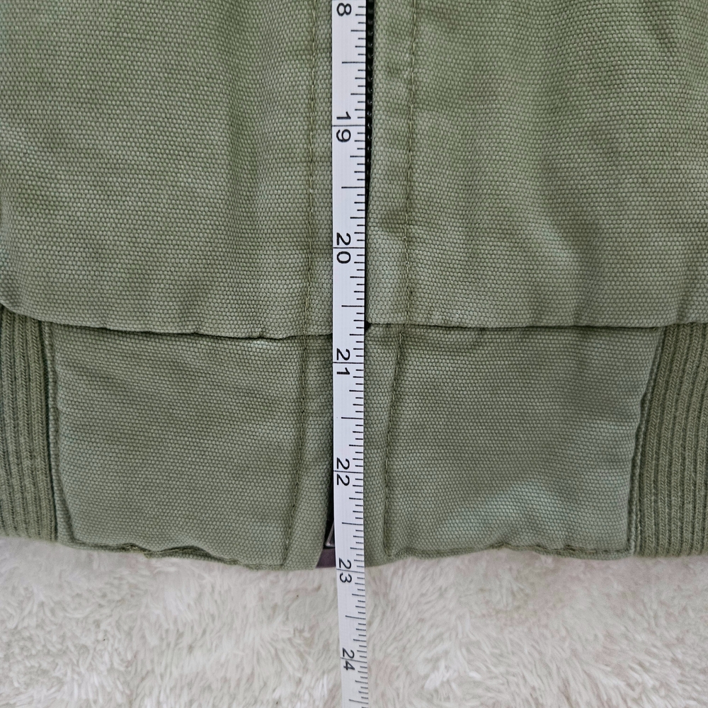 NWT Levi's Canvas Zip Green Jacket Size M Utility Streetwear Athleisure Casual - Picture 12 of 13